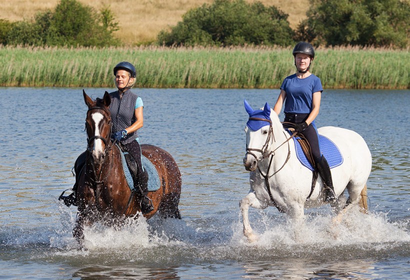 Wassertreten im See